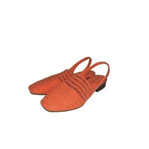 Karen Scott Carolton Slingback Sandals, Coral, Size 8W